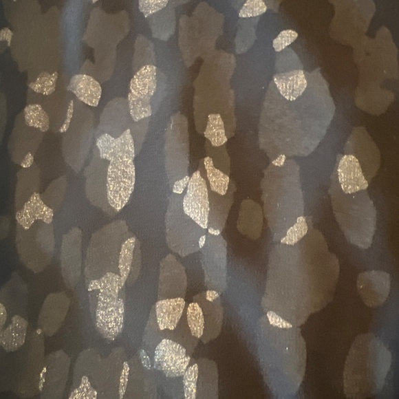 Marc New York Performance Sheer Cheetah Sweater w/zip details, S, minor pilling - Picture 3 of 8